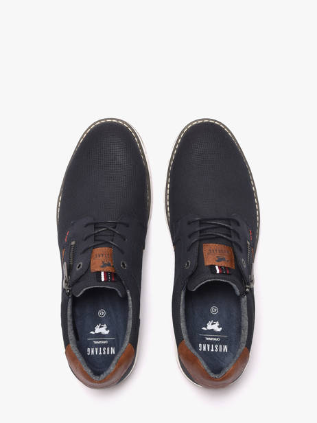 Stadsschoenen Mustang Blauw men M0031002 ander zicht 3